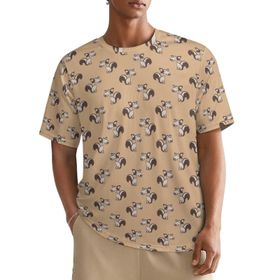 AILLOSA All Over YH-497 Kısa Kollu Baskılı Erkek T-shirt