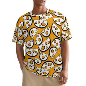 AILLOSA All Over YH-499 Kısa Kollu Baskılı Erkek T-shirt