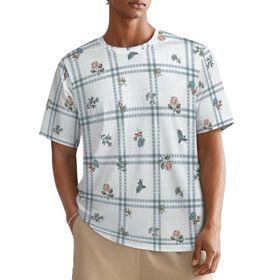 AILLOSA All Over YH-501 Kısa Kollu Baskılı Erkek T-shirt