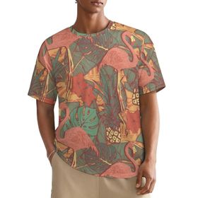 AILLOSA All Over YH-504 Kısa Kollu Baskılı Erkek T-shirt