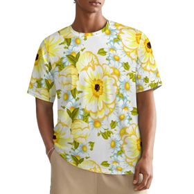 AILLOSA All Over YH-505 Kısa Kollu Baskılı Erkek T-shirt