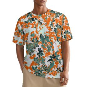 AILLOSA All Over YH-51 Kısa Kollu Baskılı Erkek T-shirt