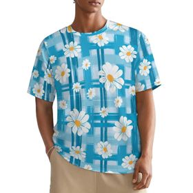 AILLOSA All Over YH-519 Kısa Kollu Baskılı Erkek T-shirt
