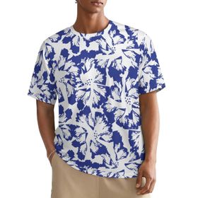 AILLOSA All Over YH-531 Kısa Kollu Baskılı Erkek T-shirt
