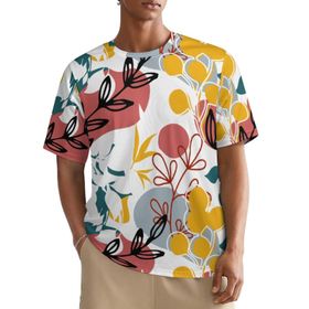 AILLOSA All Over YH-532 Kısa Kollu Baskılı Erkek T-shirt