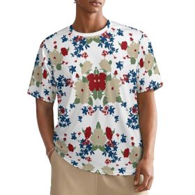 AILLOSA All Over YH-533 Kısa Kollu Baskılı Erkek T-shirt