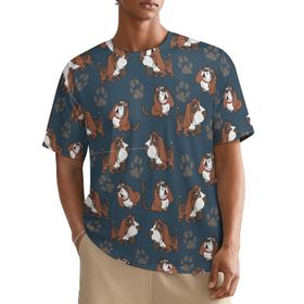 AILLOSA All Over YH-538 Kısa Kollu Baskılı Erkek T-shirt