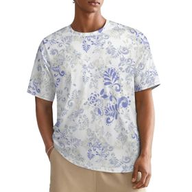 AILLOSA All Over YH-54 Kısa Kollu Baskılı Erkek T-shirt