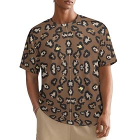 AILLOSA All Over YH-548 Kısa Kollu Baskılı Erkek T-shirt