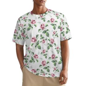 AILLOSA All Over YH-55 Kısa Kollu Baskılı Erkek T-shirt