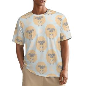 AILLOSA All Over YH-559 Kısa Kollu Baskılı Erkek T-shirt
