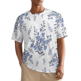 AILLOSA All Over YH-56 Kısa Kollu Baskılı Erkek T-shirt