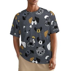 AILLOSA All Over YH-560 Kısa Kollu Baskılı Erkek T-shirt