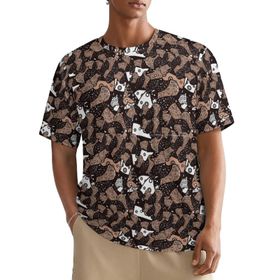 AILLOSA All Over YH-561 Kısa Kollu Baskılı Erkek T-shirt