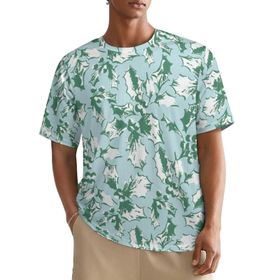 AILLOSA All Over YH-567 Kısa Kollu Baskılı Erkek T-shirt