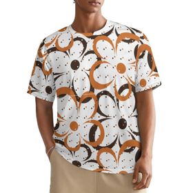 AILLOSA All Over YH-572 Kısa Kollu Baskılı Erkek T-shirt