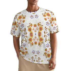 AILLOSA All Over YH-576 Kısa Kollu Baskılı Erkek T-shirt