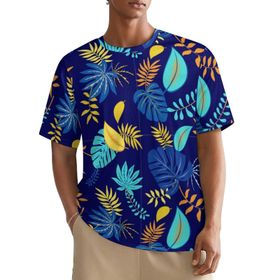 AILLOSA All Over YH-577 Kısa Kollu Baskılı Erkek T-shirt