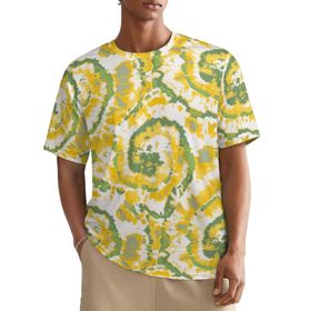 AILLOSA All Over YH-578 Kısa Kollu Baskılı Erkek T-shirt