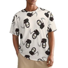 AILLOSA All Over YH-590 Kısa Kollu Baskılı Erkek T-shirt