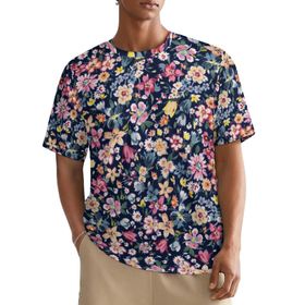 AILLOSA All Over YH-600 Kısa Kollu Baskılı Erkek T-shirt