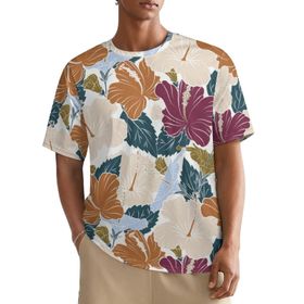 AILLOSA All Over YH-608 Kısa Kollu Baskılı Erkek T-shirt