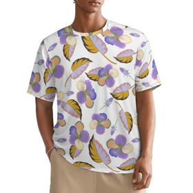 AILLOSA All Over YH-609 Kısa Kollu Baskılı Erkek T-shirt