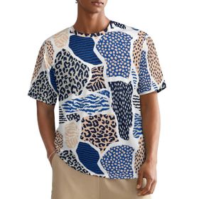 AILLOSA All Over YH-610 Kısa Kollu Baskılı Erkek T-shirt