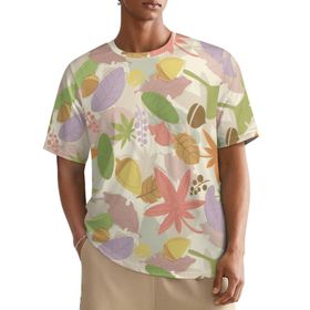 AILLOSA All Over YH-612 Kısa Kollu Baskılı Erkek T-shirt