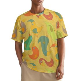AILLOSA All Over YH-614 Kısa Kollu Baskılı Erkek T-shirt