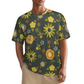 AILLOSA All Over YH-617 Kısa Kollu Baskılı Erkek T-shirt