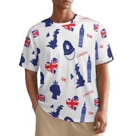 AILLOSA All Over YH-619 Kısa Kollu Baskılı Erkek T-shirt