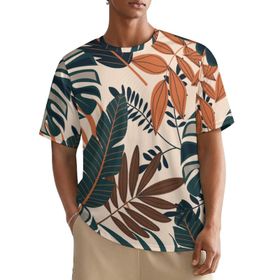 AILLOSA All Over YH-62 Kısa Kollu Baskılı Erkek T-shirt