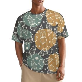 AILLOSA All Over YH-628 Kısa Kollu Baskılı Erkek T-shirt