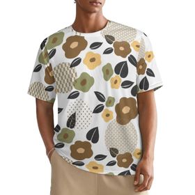 AILLOSA All Over YH-636 Kısa Kollu Baskılı Erkek T-shirt