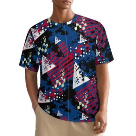 AILLOSA All Over YH-638 Kısa Kollu Baskılı Erkek T-shirt