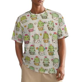 AILLOSA All Over YH-640 Kısa Kollu Baskılı Erkek T-shirt