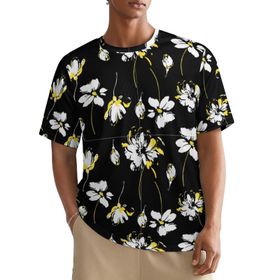 AILLOSA All Over YH-645 Kısa Kollu Baskılı Erkek T-shirt