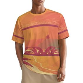 AILLOSA All Over YH-648 Kısa Kollu Baskılı Erkek T-shirt
