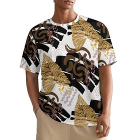 AILLOSA All Over YH-660 Kısa Kollu Baskılı Erkek T-shirt