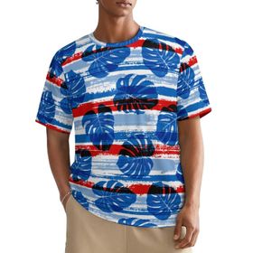 AILLOSA All Over YH-662 Kısa Kollu Baskılı Erkek T-shirt