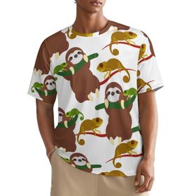AILLOSA All Over YH-665 Kısa Kollu Baskılı Erkek T-shirt