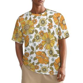 AILLOSA All Over YH-668 Kısa Kollu Baskılı Erkek T-shirt