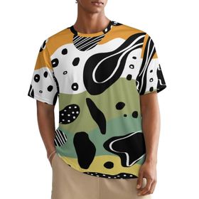AILLOSA All Over YH-669 Kısa Kollu Baskılı Erkek T-shirt