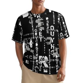 AILLOSA All Over YH-675 Kısa Kollu Baskılı Erkek T-shirt