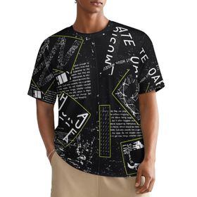 AILLOSA All Over YH-676 Kısa Kollu Baskılı Erkek T-shirt