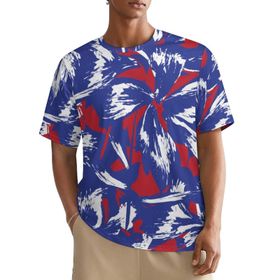 AILLOSA All Over YH-681 Kısa Kollu Baskılı Erkek T-shirt