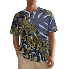 AILLOSA All Over YH-71 Kısa Kollu Baskılı Erkek T-shirt