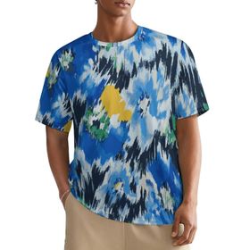 AILLOSA All Over YH-76 Kısa Kollu Baskılı Erkek T-shirt