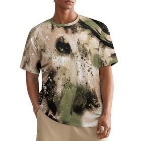 AILLOSA All Over YH-79 Kısa Kollu Baskılı Erkek T-shirt